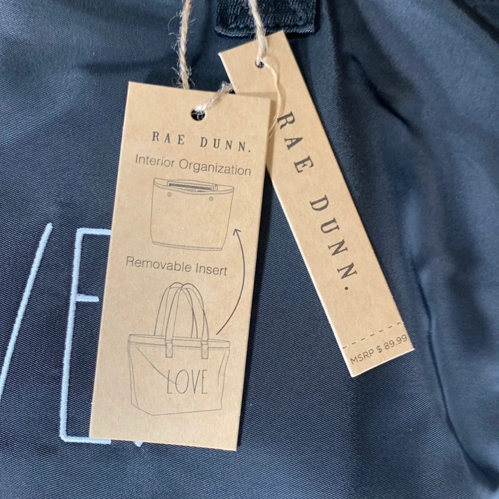 Rae Dunn LOVE tote - Picture 6 of 12